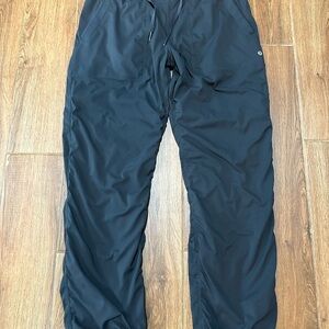 Lululemon Women’s Track Pants Gray Stretch Pockets Drawstring Size 10